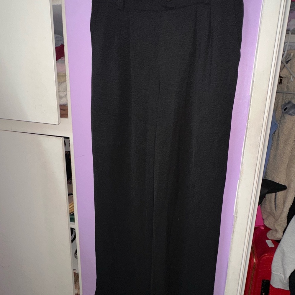 Faith and Joy Women's Classic Black Trousers